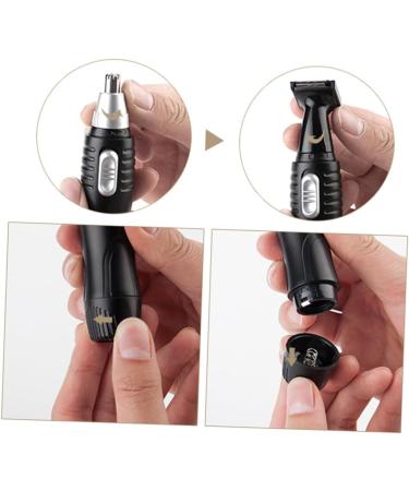 Beaupretty 2Pcs 2 1 Electric Trimmer Manscape Trimmer for Men and Beard Hair Trimmer Hair Clipper Nose Hair Trimmer for Men Mens Hair Organ Water Resistant Mediumx2pcs Blackx2pcs - Buy Online on GoSupps.com