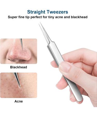 CGBE Pimple Popper Tool Kit - Blackhead & Acne Remover Set with Straight Tweezer - Buy Online on GoSupps.com