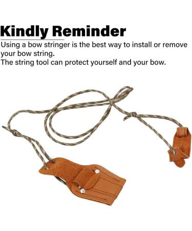 SOPOGER Archery Recurve Bow Stringer Tool - Longbow Limbsaver String Protective Accessory in Brown - Buy Online on GoSupps.com