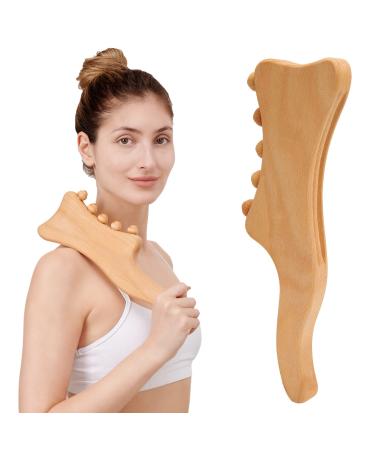 Wooden Gua SHA tool wooden massage tool for relieving fatigue body-massage tool for back shoulder neck stiff muscles body shape