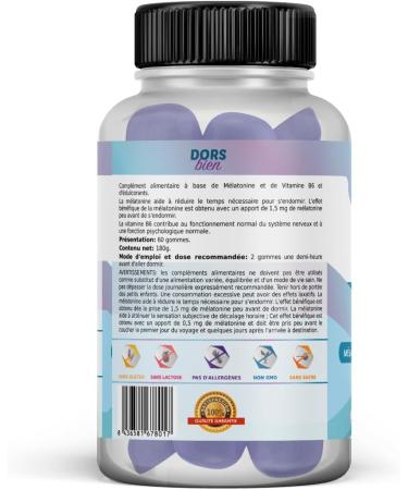 Sleep Well | 100% Pure Sublingual Absorbed Melatonin + Vitamin B6 | For Deep and Restful Sleep | You'll Sleep Like Never Before | Fast Acting Melatonin | 60 UND. - Buy Online on GoSupps.com