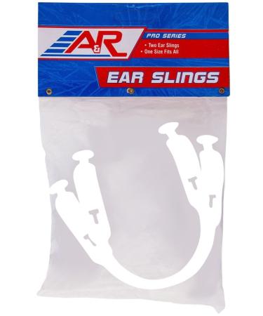 A&R Sports Hockey Helmet Ear Sling (Pair) White
