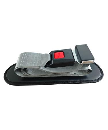 9.8Ft Mobilization Belt for Physical Therapy - for Mobilization Techniques Nylon Strap with Pad and Push Button Buckle Release Recommended by Physical Therapists (Gray) Grey