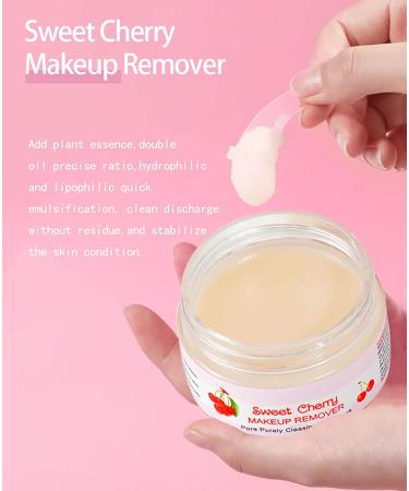 Strawberry Mini Cleansing Makeup Remover Balm - Travel Size Gentle Nourishing Balm for Deep Pore Cleansing | Refreshing Melting Oil for Men & Women - Buy Online on GoSupps.com