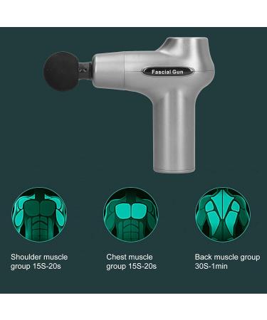 Mini Muscle Massager - Adjustable Vibration Deep Tissue Electric Massager for Fitness & Relaxation (Gray) - International Shipping Available - Buy Online on GoSupps.com