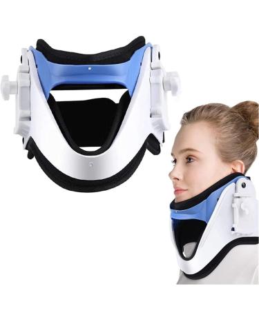 Cervical Neck Collar with Gear and Throat Opening Design Adjustable Cervical Traction Device Neck Stretcher Cervical Traction for Medical Cervical Spine Care