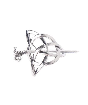 Lurrose 2pcs Celtic Hair Clip Vintage Irish Barrette Pin Viking Hair Accessories Metal Hairpin Hair Stick for Woman Men