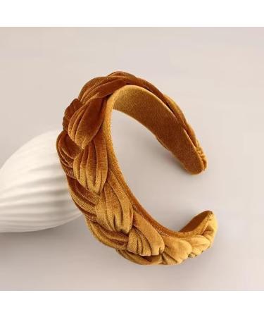 Vintage Braided Hair Ties for Women | Traditional Caramel Hair Ripe Wide Headband Fashion - Buy Online on GoSupps.com