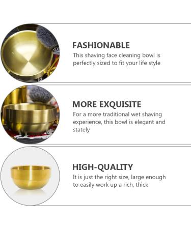 Angoily 3pcs Foam Dishwasher Tool - Man Face Stainless Steel Hairdressing Accessory Set - Golden 9x9x4.9CM - Buy Online on GoSupps.com