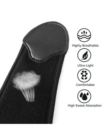NeoTech Care Adjustable Compression Wrist Band, Elastic & Breathable Fabric, Support Wrap for Men and Women, Black, Size Medium - 1 Unit - Buy Online on GoSupps.com