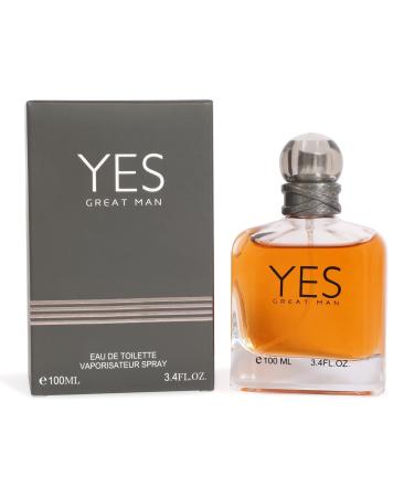 Yes Great Man Spray Cologne - Eau De Toilette for Men - 3.4 fl.oz