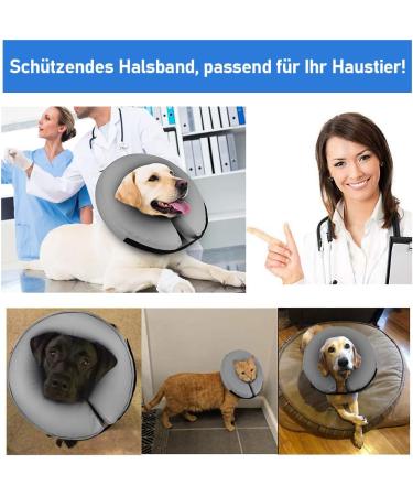 Buy Supet Rewrise Dog Inflatable Collar - Soft Leak Protection for Post-Op Dogs | Gray - Size S (17.8-25.4 cm) - International Shipping Available - Buy Online on GoSupps.com