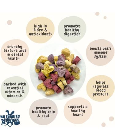 100% Organic & All Natural Treat for Rabbit Hamster Guinea Pig Chinchilla Pet Rat Mice Nature's Bites Variety Pack 50g (50g) - Buy Online on GoSupps.com