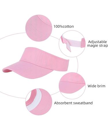 Adjustable Cotton Ponytail Sun Visor Hat for Girls | Black&White | Ages 6-10 - Buy Online on GoSupps.com