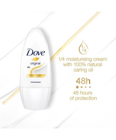 Dove Travel Deodorant Roll-On Original 50ml - Freshness on the Go | Buy Internationally - Buy Online on GoSupps.com