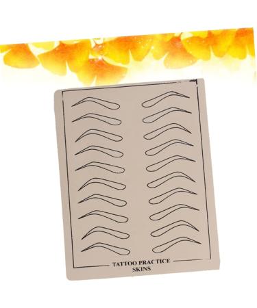 Angoily 6 Sheets Eyebrow Practice Skin Eyebrow Microblading Beauty Eye Brow Practice Skin Eyebrows 6 Pcs As Shown - Buy Online on GoSupps.com