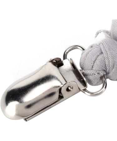 DERCLIVE 4-Pack DIY Baby Pacifier Clips Stainless Steel Duckbill Anti-Lost Clips | 24 cm 2 Styles Available - Buy Online on GoSupps.com