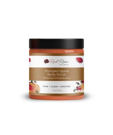 Pumpkin Spice Body Scrub All Natural Gently Exfoliating Fall Scented Body Care Vegan Sugar Scrub 8 oz