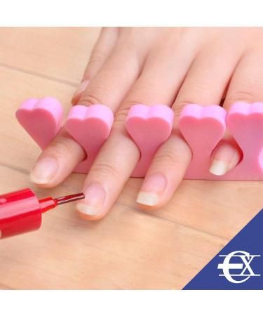 EuroXanty Pedicure Toe Separator & Foam Toe Spreaders - Perfect for Painting Toenails | Flower & Heart Designs - Buy Online on GoSupps.com