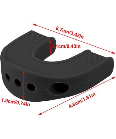 Jaw Trainer Women U-Shaped Jawline Exerciser Jawline Trainer | Jaw Sculpting Tool Jawline Shaper with Storage Box for Women Men Black - Buy Online on GoSupps.com