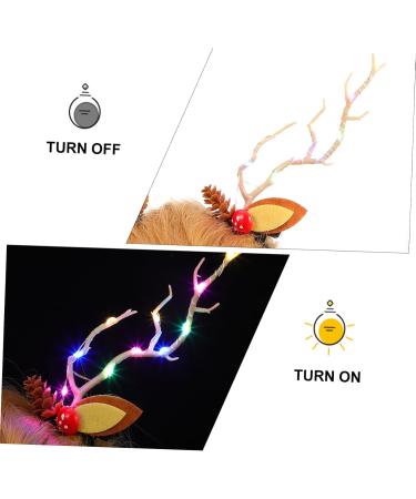 minkissy 2 Pairs Christmas Glow Barrette Winter Hair Barrettes Christmas Hair Clips for Women Pine Cone Berry Hairpins Led Deer Antlers Hair Clips Hair Bands Resin Elk Miss Pine Cones - Buy Online on GoSupps.com