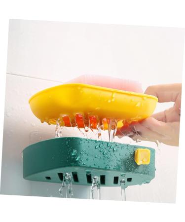 Ciieeo 5pcs Suction Cup Soap Dish Sink Sponge Holder Soapdish Suction Cup Holder Soapbox Wall- Mounted Soap Dish Wall Double- Layer Soap Dish Shower Soap Holder No Punching Plastic Shelf - Buy Online on GoSupps.com