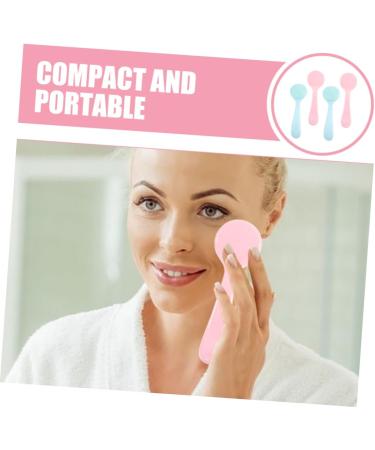 OHPHCALL 4pcs Face Brush Face Scrub Face Wash Brush Face Cleansing Brush Silicone Facial Cleansing Brush Facial Brush Facial Cleansing Brush Exfoliator Silica Gel Portable Scrubber - Buy Online on GoSupps.com