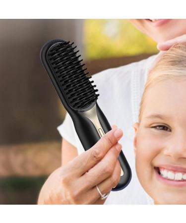 Chrox Hair Straightening Irons - Travel-Friendly Electric Styling Comb & Hot-Air Brush for Women & Girls - Compact & Easy to Use Black Straightener - Buy Online on GoSupps.com