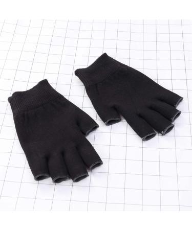 minkissy 1 Pair Black Fingerless Gloves Black Gel Spa Gloves Mositurizing Fingerless Glove Whitening Glove Mositurizing Glove Hydrating Glove Gel Gloves Apparel Moisturizing - Buy Online on GoSupps.com