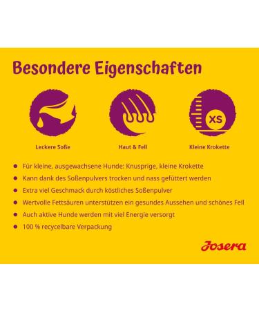 JOSERA Mini Salmon & Chicken (1 x 10 kg) | Super Premium Dry Food with Small Bites | Ideal for Small Dogs | with Delicious Wet Gravy Powder | 1 Pack - Buy Online on GoSupps.com