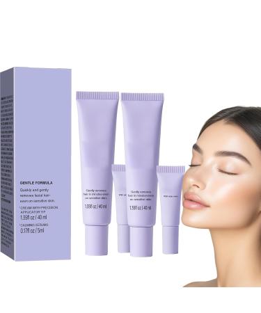 XIBDGNTNE Facial Hair Removal Sensitive Skin Body Hair Removal Cream 100 No Risk of Cuts Slows Regrowth for Face and Body 2 Pack