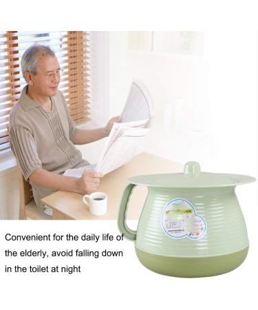 Portable Urinal Potty Plastic Thickening Potty Urinal Home Men and Women with Cover Adult Bedroom Blue - Buy Online on GoSupps.com