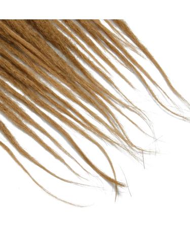 20 Inch Synthetic Dreadlocks Extensions - 20 Strands Pack Soft Crocheted Braided Hair Light Brown Reggae Hip-Hop Style - Buy Online on GoSupps.com