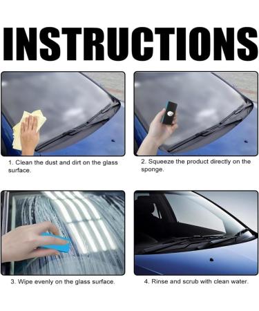 2024 New Glass Oil Film Remover Multifunctional Glass Oil Film Foam Remover Windshield Oil Film Remover Glass Cleaner For Car Windows For Home Cleaning And Car Cleaning (1pcs) - Buy Online on GoSupps.com