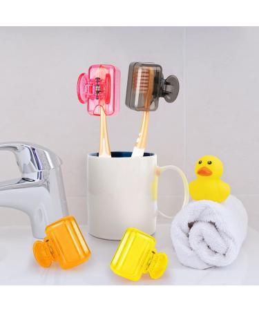 4 Pack Travel Toothbrush Head Covers - Protective Caps for Household & Travel - Fits Most Manual and Electric Toothbrushes - Yellow Orange Pink Gray - Buy Online on GoSupps.com