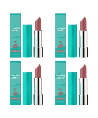 Nuvilo Nude mineral oil and beeswax - moisturizing for soft smooth and well-groomed lips (4 pcs)