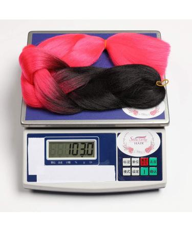 Showjarlly Kanecalon Hair Extensions - Ombre Jumbo Braid 24 | Premium Kanecalon Braids for Stylish Hairstyles | International Shipping Available - Buy Online on GoSupps.com