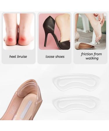 Yxhzvon Heel Protection Silicone Pads - 5 Pairs Self-Adhesive Gel Inserts for High Heels & Large Shoes - Buy Online on GoSupps.com