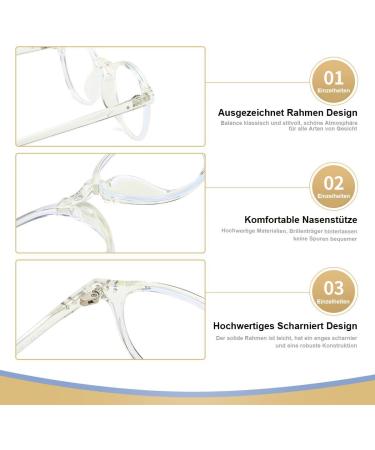 Shop Dollger Blue Light Filter Glasses - Classic Round Frame Gaming Glasses for Men & Women - Anti-Blue Light Black & Transparent - Buy Online on GoSupps.com