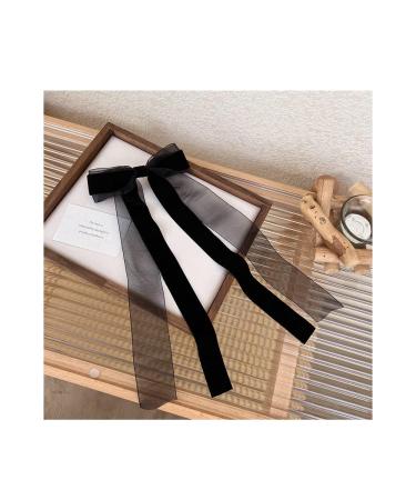 2pcs Black Velvet Bow Hair Clips for Women and Girls - Stylish Hair Accessories - Buy Online on GoSupps.com