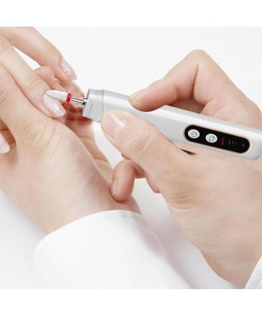 Electric Nail Drill Rechargeable Nail Drill Kit with 12 Drill Bits Nail Drill Machine 3 Speeds Multifunctional Nail Drill for Home Salon Travel White Nail Drills - Buy Online on GoSupps.com
