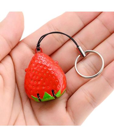 minkissy Nail Clippers Cute Strawberry Fingernail Stainless Steel Toenail Clipper Cutter with King Ring Toenail Clipper Nail Manicure Trimming Tool for Men Women Red - Buy Online on GoSupps.com