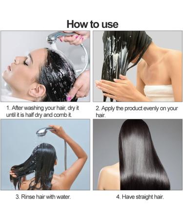 Hair Straightening Cream Collagen Hair Mask Hair Straightening Hair Protein Correcting Cream Protein Correction Straight Hair Cream Correcting Smoothen Hair Creams Collagen Hair Straight Cream 60ml - Buy Online on GoSupps.com