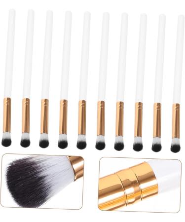 OHPHCALL 10pcs Makeup Brush Eye for Makeup Small Eyeshadow Brush Eye Brush for Eyeshadow White Wooden Handle - Buy Online on GoSupps.com