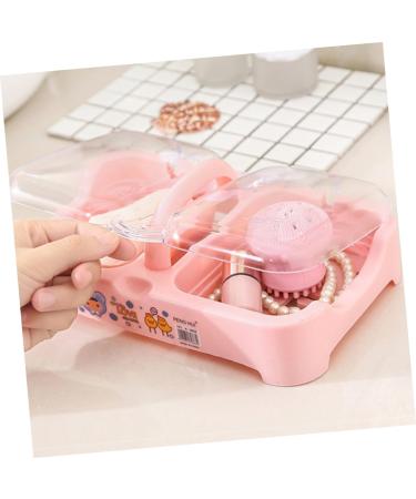 Ciieeo 3pcs Box Soap Container Bathroom Portable Soap Dish Case Asseriories Storage Soap Holder Soap Dish Accesories Rack Pantries Kitchen Accesorries Lid Boxes Soap Box Pink With Cover - Buy Online on GoSupps.com