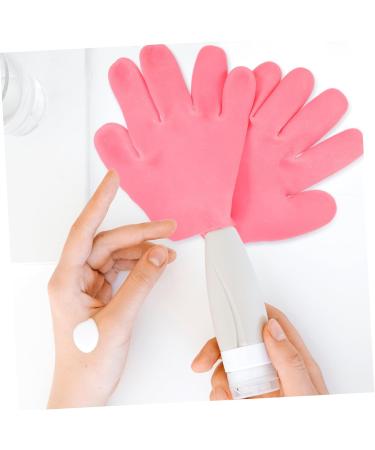 FRCOLOR 2 Pairs Moisturizing Gloves Mittens Lotion Gloves Overnight for Women Gloves for Dry Hand Silicone Glove Lotion Hand Moisturizing Glove Sock Silica Gel Miss Soft Pink - Buy Online on GoSupps.com