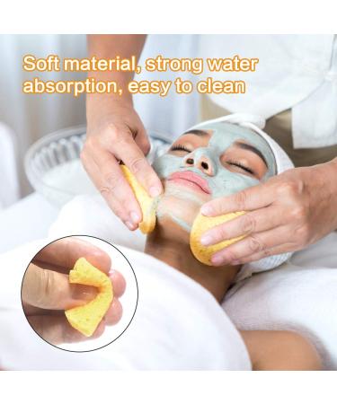 Yangfei 60 Pieces Face Washing Sponge - Soft Facial Sponges for Makeup Remover & Cleansing - Gentle Skin Care - Buy Online on GoSupps.com