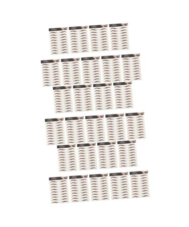FOMIYES 27 Sheets Waterproof Eyebrow Stickers Waterproof Makeup Fake Eyebrow Sticker Temporary Brow Tattoos