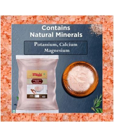 Okhli Musal Brand Classic Rock Salt Powder | Himalyan Pink Rock Salt Powder | 100% Pure Pink Salt with Natural Trace Minerals | Sendha Sandha Saindhav Sindhav Namak Lavana Loon-400GM*2Pack - Buy Online on GoSupps.com