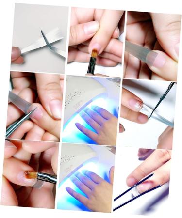 Housoutil 1pc Manicure Fake Fingernails Manicure Salon Tool Nail Shaping Stickers Nail Fiberglass Nail Art Acrylic Fibernails Acrylic Nail Tools Nails Gel White Extend French - Buy Online on GoSupps.com